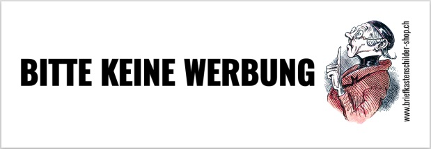 Bitte keine Werbung Kleber "Zeigefinger"